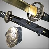 Kobayakawa Takakage Japanese General Forged High Carbon Steel Katana Sword Free Stand & Free Sword Cleaning Kit