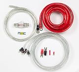 StreetWires Power Station PSK04Ri 4-gauge amplifier wiring kit with patch cable -- red power/silver ground
