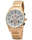 DFactory Men's DFA017RSA Black Label Chrono Silver Dial Bracelet Watch