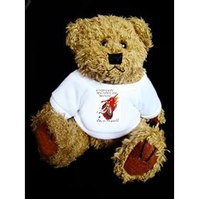 Teddy Bear with Mountain Bike - If you can't run with the big dogs, stay on the porch! image t-shirt