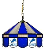 Detroit Lions 16" Stained Glass Pub Lamp