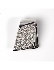 Sterling Silver Fancy Unique Clear CZ Pendant Wholesale Charm Pure 925 New 27mm with 0.8mm Snake Chain