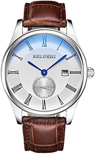 Mens Multi Function Business Luminous Hour Clock Boys Casual Dress Sport Calendar Wrist Watches Silver