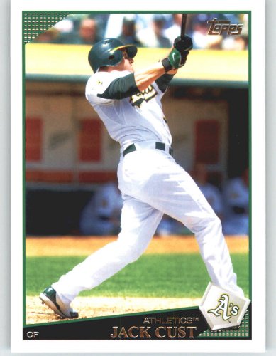 2009 Topps Baseball Card # 547 Jack Cust - Oakland Athletics - Shipped In Protective Screwdown Display Case!