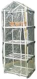 Outdoor Decor Green House with 4 Shelves