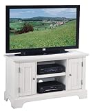 IMAGE OF TV Stand with Cabinets in White Finish
