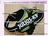 16IDC-TC-B1 Julius K9 IDC Geschirr K-9 Gr. BABY1 grün / TEAMCANIN Hundegeschirr Powergeschirr INNOVA DOG COMFORT – Brustumfang: 29-36cm K-9