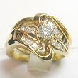 14K Yellow Gold Diamond Wedding Set