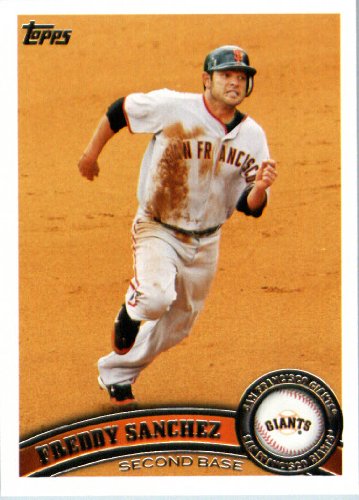 2011 Topps Limited Edition Baseball Card # SFG10 Freddy Sanchez San Francisco Giants 2B In a protective screwdown display case!