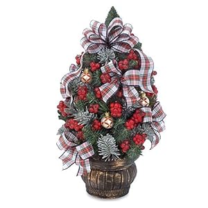 #!Cheap Waterford White Stewart Plaid Table Tree