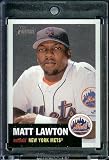 2002 Topps Heritage # 187 Matt Lawton New York Mets Baseball Card - Mint Condition - Shipped In Protective ScrewDown Case!