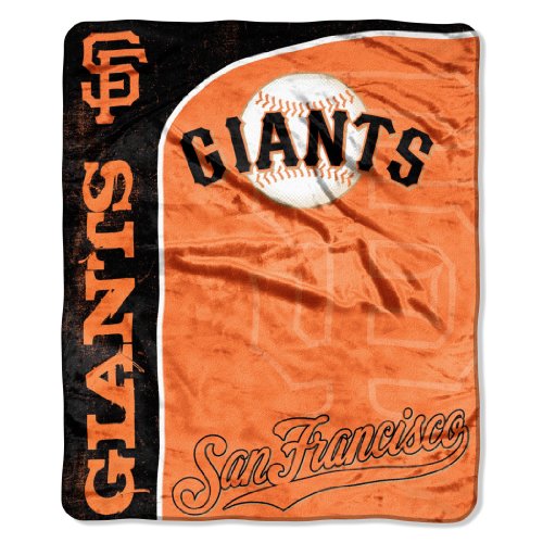 MLB San Francisco Giants 50-Inch-by-60-Inch Micro Plush Raschel Throw 