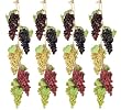 Four New 21" Strings of Grape Clusters in five assorted colors for Home Decoration