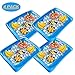 4 Pack Inflatable Salad, Food, Drink Buffet Cooler Tray Inflatable Serving Bar/Bufft Cooler Perfect for BBQ, Picnic, Pool Party