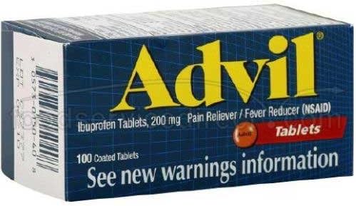 Advil Ibuprofen Tablet, 200 Milligram - 6 box per pack -- 6 packs per case.