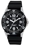 [�V�`�Y�� �L���[�A���h�L���[]CITIZEN Q&Q �r���v �X�|�[�c�^�C�v �A�i���O�\�� 10�C���h�� �u���b�N/�z���C�g W374-305 �����Y