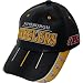 Pittsburgh Steelers Team Logo Stripes Black Leather Hat