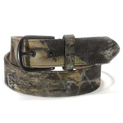Camo Fabric Belt with Black Matte Buckle