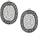 10K White Gold 1/2 ctw Black and White Diamond Earrings