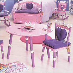 Levels of Discovery Princess Child's Table and Two Chair Set