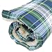 Wenzel 4 on the Floor Padded Pet Bed, Green/Blue