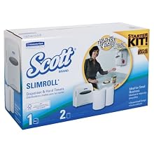 Kimberly-Clark Scott 31701 Slimroll Hard Roll Dispenser Starter Kit