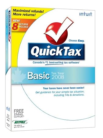 QuickTax Basic 2008 [OLD VERSION]