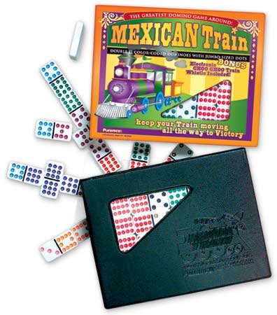 Childrens Toyshop  Toys : Mexican Train Game Domino Set