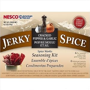 Nesco BJG-6 Jerky Spice Works, 6-Pack, Cracked Pepper and Garlic Flavor