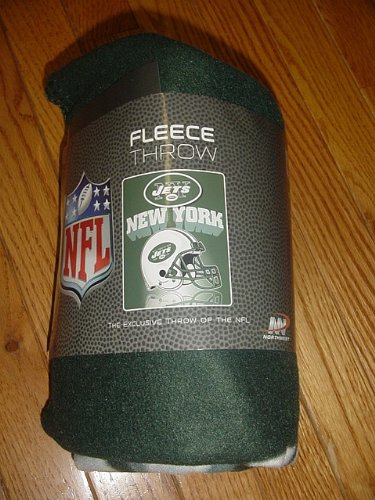 New York Jets 50x60 Grid Iron Fleece Throw