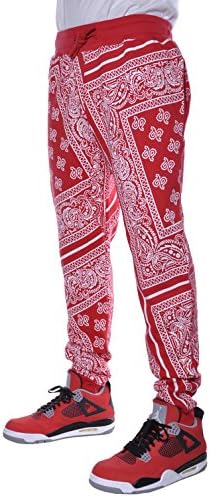 Harem Imperious Paisley Lowrider Bandana Jogger Pants Large