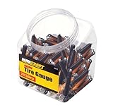 IMAGE OF Maxcraft Mini Pencil Tire Gauge - 48 Piece Fishbowl Display Container