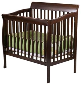 Delta Children's Products Riley Mini Crib - Dark Cherry