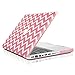 TOP CASE Chevron Series Pink Rubberized Hard Case Compatible Old Generation MacBook Pro 13-Inch (13