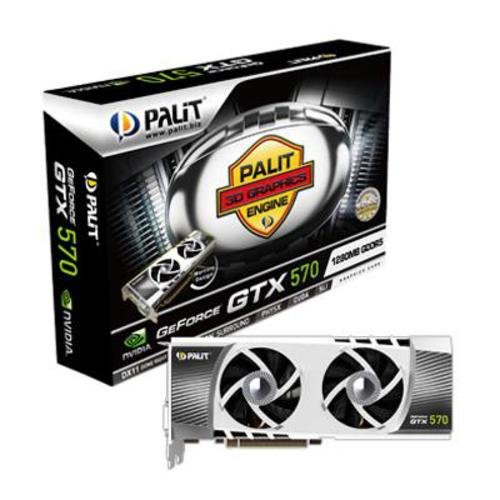 Palit Sonic Platinum NVIDIA Geforce GTX570 Grafikkarte (PCI-e, 1280MB DDR5 Speicher, Dual- Preisvergleich