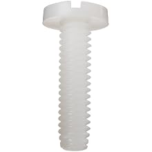 Nylon 6/6 Machine Screw, Binding Head, Slotted Drive