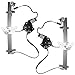 AutoandArt Replacement Driver and Passenger Front Power Window Regulators & Motors Compatible with 2000-2004 Dakota Quad Cab Pickup Truck
