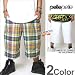 PELLE PELLE（ペレペレ）リバーシブルハーフパンツ REVERSIBLE PLAID SHORTS（50GHC）j122  B系ハーフパンツ  B系ファッション