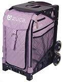Zuca Sport Bundle With Black Frame & Lilac Quilted Insert Bag w/ Rhinestones