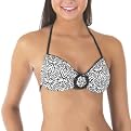 Xhilaration&reg; Print Bandeau Swim Top - Black/White