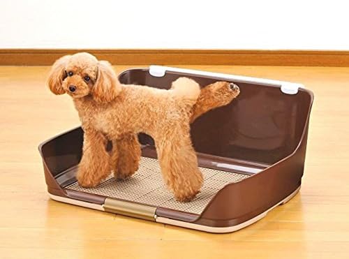 Choler Fence Dog Toilet Anti-splash Of Urine Teddy Bichon Dog Urinal (s, brown)