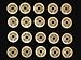 20 Nickel Sized Brass Chinese I Ching Coins For Feng Shui