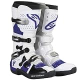 Alpinestars Tech 7 Men's Off-Road Motorcycle Boots - Color: White/Blue, Size: 15