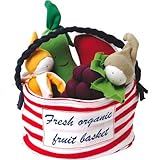 100% Organic Cotton Stuffed Multi Fruit Tote--Fresh Organic Fruit Basket