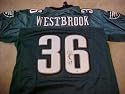 Brian Westbrook Hand Signed Autographed Authentic Reebok Philadelphia Eagles Home Game Jersey