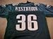 Brian Westbrook Hand Signed Autographed Authentic Reebok Philadelphia Eagles Home Game Jersey