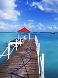 Dock in St. Francois, Guadeloupe, Puerto Rico Photographic Poster Print by Bill Bachmann, 18x24