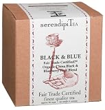 SerendipiTea Black & Blue, Organic China Black & Blueberry Fruit Blend Tea, 4-Ounce Boxes (Pack of 2)
