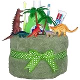 Dinosaur Towel Cake for Boys