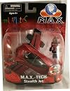 Mobile Action Xtreme Minimates Mini-Flyers M.A.X. Tech Red Stealth Jet with Pilot